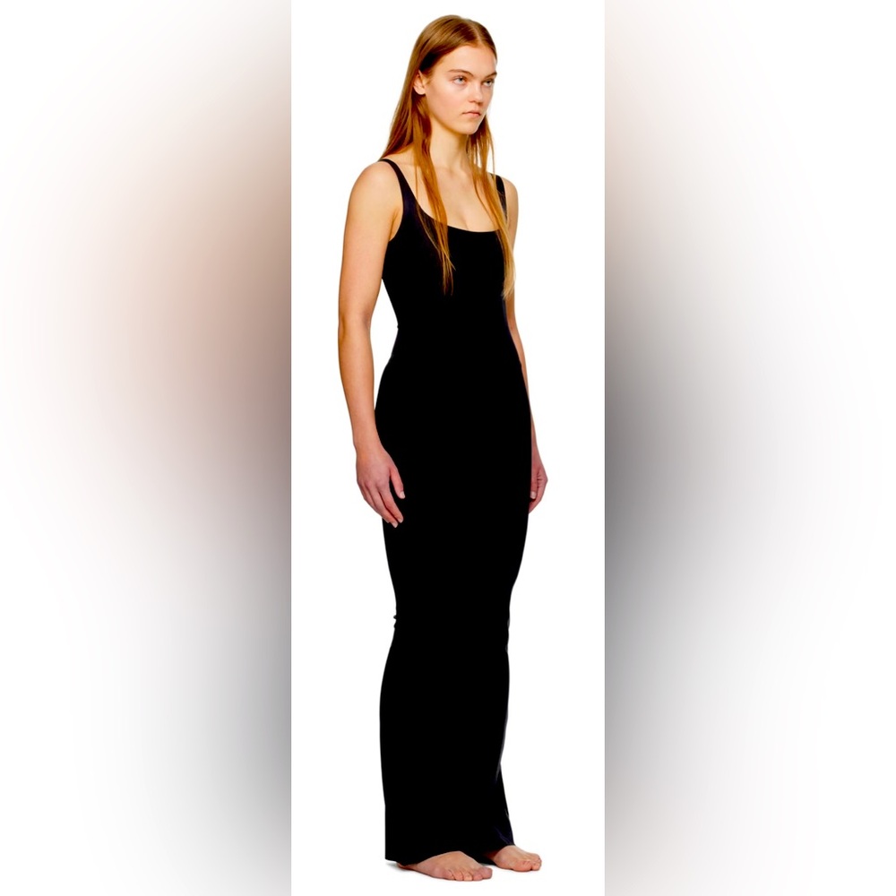 SKIMS Black Body Tank Long Slip Maxi NIB